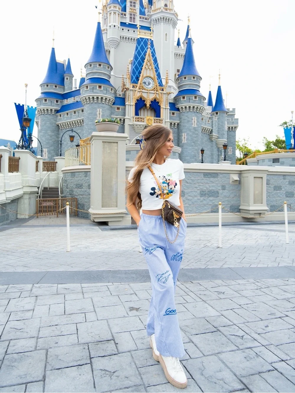 Disney Baby Girl Shirt + Autograph Pants Set ✨ Custom Made Size Small - Picture 1 of 6